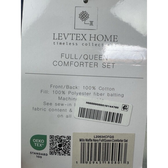 Levtex Home 3PC Full/Queen Mills Waffle Comforter Set - Picture 7 of 8
